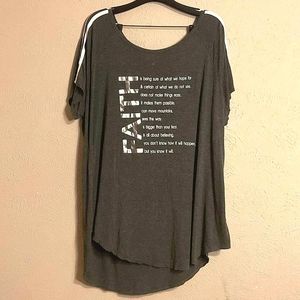 Cute Faith graphic tee Plus size (2X)
